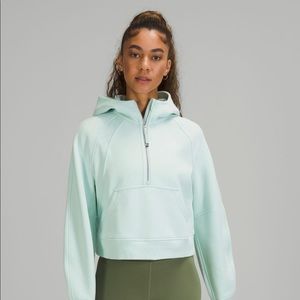 Lululemon scuba oversized half-zip hoodie delicate mint